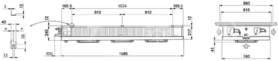 výparník ECO - Luvata GDE313E7ED, 6,50  (dT 8 st., R404a) s odtáváním